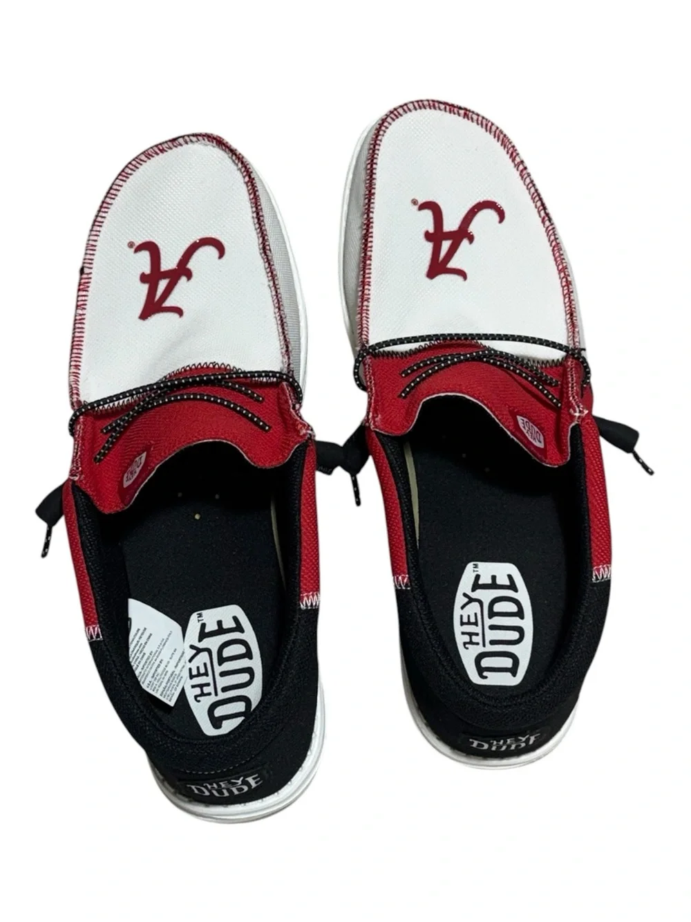 HEYDUDE Wally Tri NCAA Alabama Crimson Tide Men's Casual Slip On Shoes Sz 13